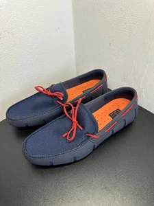 SWIMS Braided Lace Loafers Men's 11 Water Shoes Rubber Mesh Washable Preppy - Picture 1 of 10