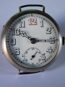 RELOJ TRINCHERA MILITAR PRIMERA GUERRA MUNDIAL - PLATA MACIZA - Imagen 1 de 12