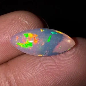 Natürlicher Äthiopischer Opal Cabochon 1,35 Karat AAA Grade Feueropal Stein Welo Opal - Bild 1 von 8