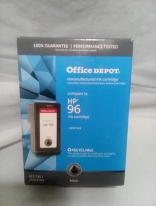 Neu versiegelt/Box Office Depot HP 96 schwarze Tintenpatrone KOSTENLOSER VERSAND! - Bild 1 von 2