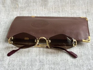 CARTIER BIG C RIMLESS SUNGLASSES - Picture 1 of 14