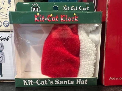 SANTA HAT FOR FULL SIZE KIT CAT CLOCK - Image 1 of 4