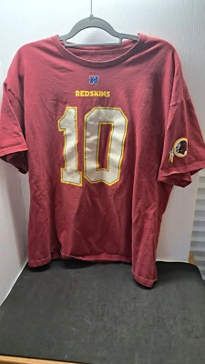 Vintage Washington Redskins T-Shirt Boys 2XL #10 RG3 Robert Griffin III Maroon - Image 1 of 4