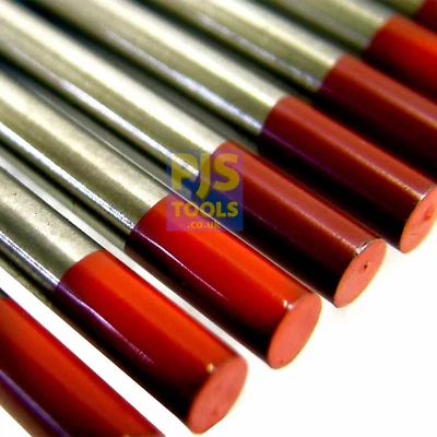 PARWELD SWP WWS 10 x rote 2% Thoriated Tig Wolfram Elektroden Größen 1,0mm - 6,4mm Wolfram