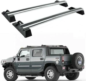 2Pcs Aluminum Roof Rail Racks Cross Bars Crossbars Fits for Hummer H2 2003-2010 - Picture 1 of 6