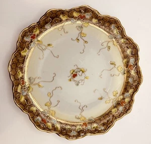 Hand Painted Nippon Plate Gold Moriage 11.25” - Japan - Picture 1 of 7