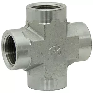 3/4" NPT Female Cross 5652-12-12-12-12 Adapter 9-5652-12-12-12-12 - Picture 1 of 2