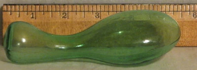 MUY RARO HUEVO ANTIGUO SOPLADO A MANO HUECO VIDRIO VERDE DARNING Foto 1 de 4