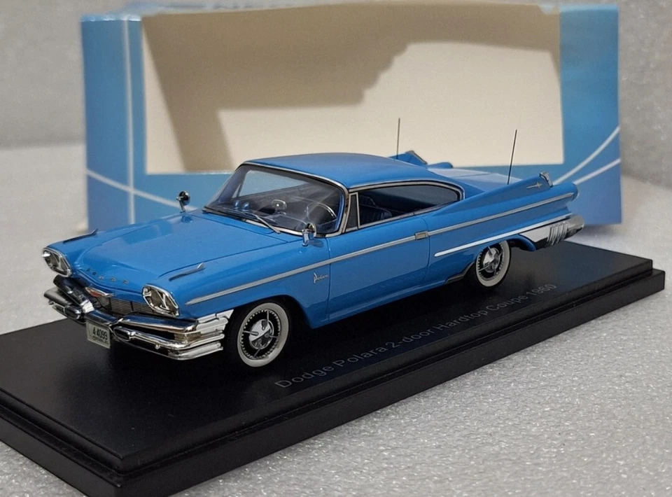 Dodge Polara 2-Door Hardtop Coupe MKI 1960 Blue 1:43 Neo NEO44099 RARITY!!! - Image 1 of 4