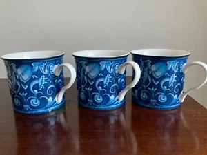 Heath McCabe Set Of 3 Mugs - Ashmolean Oxford Maiolica Collection - Maiolica Blu - Picture 1 of 5