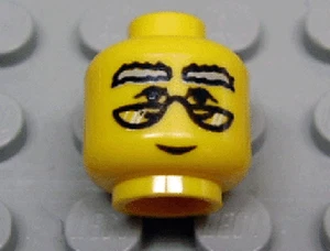 LEGO Harry Potter - Minifig, Head Glasses with Dumbledore Pattern - Yellow - Picture 1 of 1