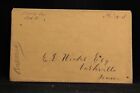 Texas: Caney 1850S Stampless Cover + Undated Letter, Ms, Dpo Matagorda Co