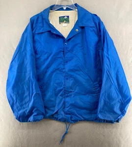 Ozark Trail Mens Jacket Large Blue Vintage Windbreaker Snap - Picture 1 of 9