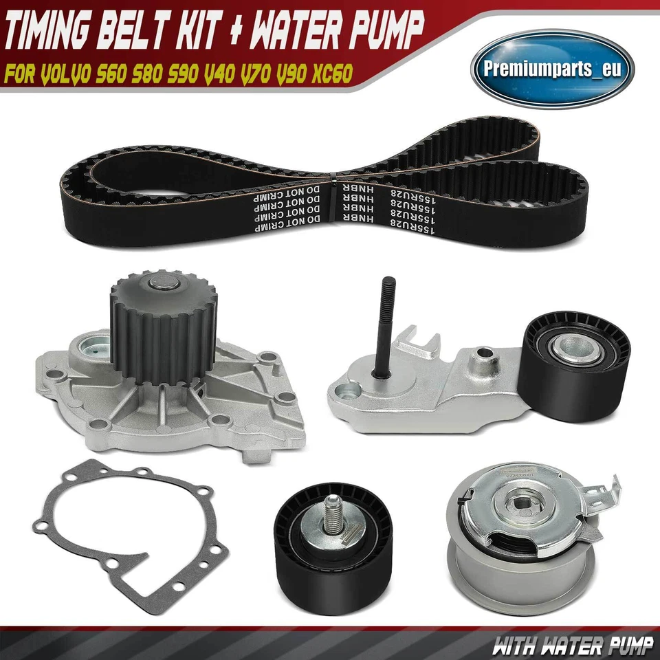 Timing Belt Kit+Water Pump for Volvo S60 S80 S90 V40 V70 V90 XC60 XC70 2013-2014 - Image 1 of 4