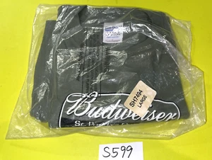 VINTAGE BUDWEISER T-SHIRT ST. PADDYS DAY CHEER SH7494 LARGE NEW UNOPENED - Picture 1 of 11