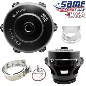 Q Series 50mm Blow Off Valve BOV (Ver. 2) fits TIAL Flange BLACK - USA SHIPPING - Picture 1 of 8