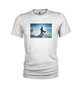 Cooles Snowboarden & Skifahren "Shreddin" Wintersport 100% Baumwolle Herren T-Shirt... - Bild 1 von 3