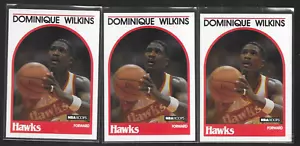 1989-90 NBA HOOPS # 130 DOMINIQUE WILKINS (3 COPIES) NICE CARDS - Picture 1 of 2