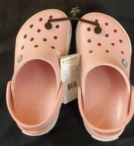 Crocs Crocband II Schuhe für Unisex Erwachsene Gr. m4 w6 Clogs Petal Rosa Weiß - Bild 1 von 7