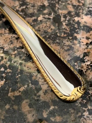 Столовые приборы Gorham GOLD RIBBON EDGE из нержавеющей стали глянцевое золото серебро на ВАШ ВЫБОР - Изображение 1 из 3