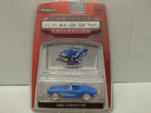 CHEVROLET CORVETTE C1 1961 BLUE CONVERTIBLE CORVETTE COLLECTION 1:64 GREENLIGHT - Imagen 1 de 2