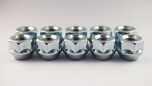 Satz 10 x extra kurze Distanzmuttern M12 x 1,5, 19 mm Sechskant offen - Bild 1 von 2