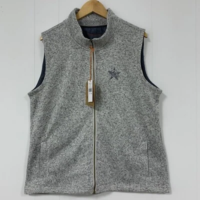 Weatherproof Vintage Women’s Sweater Fleece Vest Grey Heather XXL Full Zip - Image 1 of 4