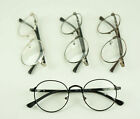 Vintage Oval Eyeglass Frame Man Women Clear Plain Glass Full-Rim Spectacles RX