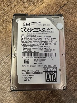 Hitachi 320GB 5400RPM SATA 3Gb/s 2.5" HDD (HTS543232L9A300) - Image 1 of 2