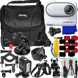 Insta360 GO3 S Standard Edition (Arctic White, 128GB) - 16PC Accessory Bundle - Picture 1 of 7