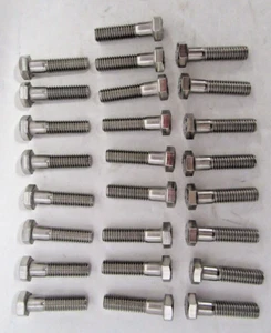 (Cantidad 25) Peco 3/8-16 x 1-1/2" Acero Inoxidable Cabeza Hexagonal Tapa Perno 18-8 304 - Imagen 1 de 3