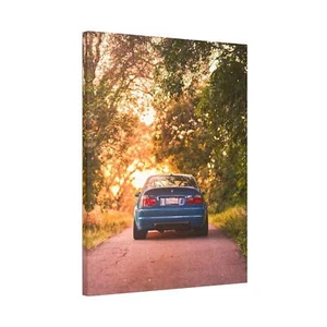 BMW Inspired E46 M3 High Resolution Museum Quality Vertical Car Canvas Print 002 - Picture 1 of 10