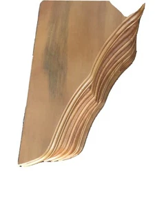 6er Set 5x8 Schwebende Wandregalhalter Eiche - Bild 1 von 4