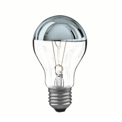 Crown Silver Top GLS A60 Pear Shape 100W ES/E27 (Bellight) - Image 1 of 2
