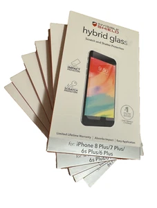 Menge *7* ZAGG Hybrid Glas iPhone 6+ 6s+ 7+ 8+ unsichtbarer Schutz Displayschutz - Bild 1 von 6