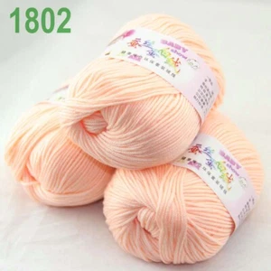 Venta 3 madejas x 50 g cachemir seda lana niños mantas tejidas a mano hilo de ganchillo 02 - Imagen 1 de 11