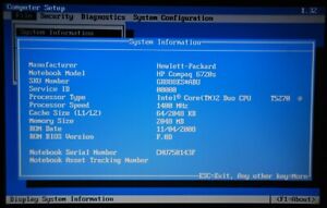 HP Compaq 6720S 15.6", Core 2 Duo, 2GB RAM.  For Spares/Repair