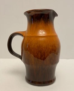 "Jarra de 8"" de alto de cerámica canadiense Ruth Gowdy McKinley roja loza dividida". - Imagen 1 de 8