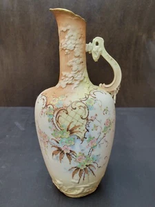Jarrón antiguo RStK TURN TEPLITZ BOHEMIA DORADO PINTADO JARRA DE PORCELANA ¡Raro! - Imagen 1 de 18