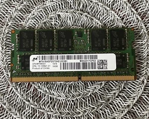 1PC--Micron 16GB 2Rx8 PC4-2400T MTA18ASF2G72HZ-2G3B1 DDR4.  #S11-23 - Picture 1 of 3