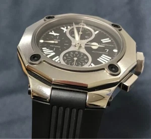 Baume & Merci Riviera Chronograph Automatic Men's Analog Black Stainless Steel - Picture 1 of 7