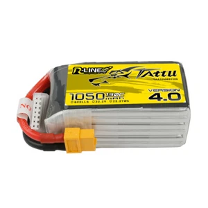 Tattu R-Line 1050mAh 22.2V 6S Lipo Battery XT60 Plug For FPV Racing Quadcopter - Picture 1 of 4