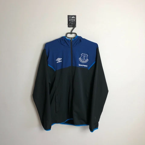 Everton Training Jacket With Zipped With Hood Umbro Polyester Mens Size XL Cover