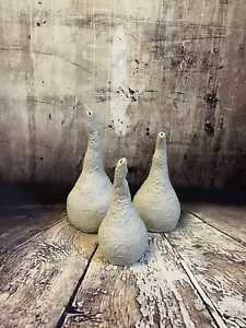 Newquay Studio Art Pottery Set Of Three Handmade Vases - Picture 1 of 11