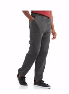 Climate Concepts Men's Cargo Pocket Fleece Sweatpants, larger size 36 to 38 - Picture 1 of 4