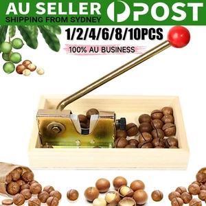 Macadamia Opener Peeling Machine Walnut Nut Cracker Tool Handle Multipurpose AU - Picture 1 of 18