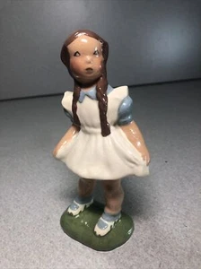 SIGNIERTE JESSIE GRIMES CALIFORNIA KERAMIK MÄDCHEN 1940ER VINTAGE FIGUR FIGUR 6,5" - Bild 1 von 15
