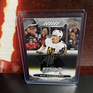 2019-20 Upper Deck MVP MAX PACIORETTY Silver Script AUTO #211 Golden Knights - Picture 1 of 1