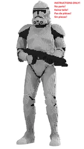 LEGO Clone trooper statue building instructions INSTRUCTIONS ONLY NO BRICKS - Picture 1 of 7