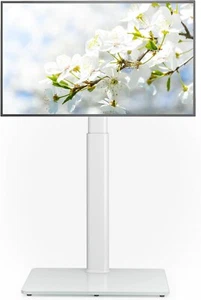 Universal Floor TV Stand with Mount 80 Degree Swivel Height Adjustable and Space - Picture 1 of 7